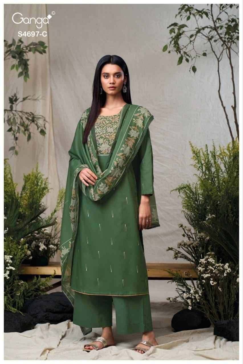BIVANSHI 4697 Series By Ganga Fashion Beautiful Festive Suits Stylish Colorful Fancy Casual Wear & Ethnic Wear PREMIUM COTTON Print Dresses At Wholesale Price